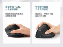 渴创BM27三模垂直鼠标发布:55°人体工学设计,249元8月25日开售