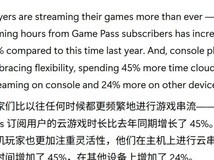 微软云游戏全球用户时长增长45%