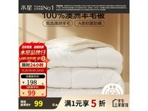 百丽丝澳洲羊毛抗菌被99元抢