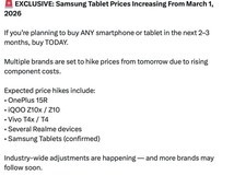 2026年3月起全球手机平板集体涨价,千元级涨幅覆盖全品类