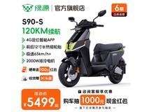绿源S90 - S电动摩托车京东特惠低至5299元
