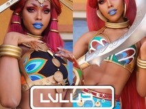 美国黑人小姐姐健美cos塞尔达女性角色