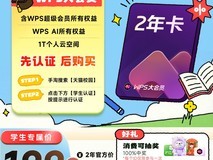 稻壳儿WPS大会员2年套餐