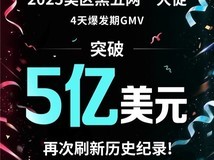 TikTok Shop美区黑五网一周末GMV破五亿!