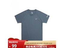 奥索卡男士夏季深蓝短袖T恤低至76元