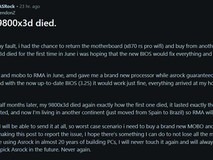 锐龙7 9800X3D频损 华擎主板陷兼容门