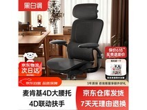 黑白调人体工学椅538元