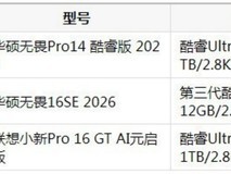 2026年大电池笔记本推荐:华硕无畏Pro14 酷睿版