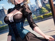 AI少女绘:紧身衣吊带袜展现性感曲线