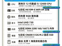 七彩虹酷睿版组装电脑天猫促销价2159元