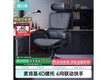 黑白调P2 Pro二代人体工学椅曜黑款