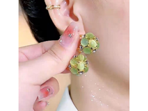 女神节特惠!2026爆款猫眼石花篮耳环仅59.9元