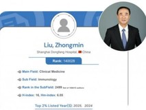 我国干细胞产业化领军者刘中民教授再度入选全球前2%顶尖科学家榜单