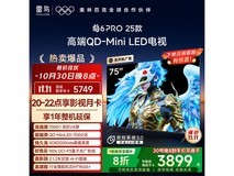 雷鸟鹤6Pro 75英寸MiniLED电视钜惠