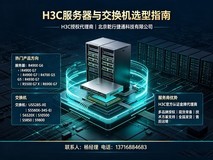 H3C服务器代理商详解H3C全场景产品避坑选型指南