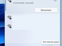 Windows 11预览版新增网络弹窗网速测试功能
