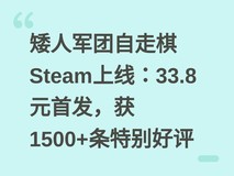 矮人军团自走棋Steam上线:33.8元首发,获1500+条特别好评