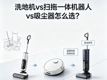 洗地机vs扫拖一体机器人vs吸尘器:2026三选一,按户型选不踩坑