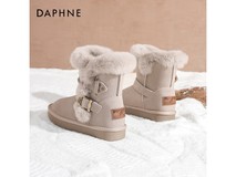 达芙妮加绒简约靴,券后114元速抢