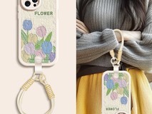 门萨油画红花硅胶手机壳促销低至9.5元