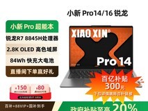 联想小新Pro14 2023款锐龙版轻薄本特惠3999元