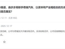 众泰辟谣与奇瑞步步高合作传闻:七年累亏超250亿,新任总裁履新