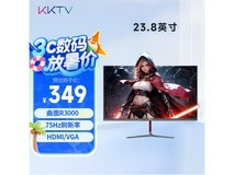 康佳KKTV 23英寸曲面显示器黑红色K24QH限时优惠价296元