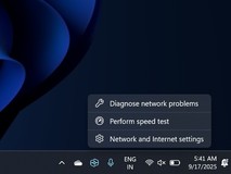 Windows 11任务栏新增网速测试功能,实为Bing测速快捷入口