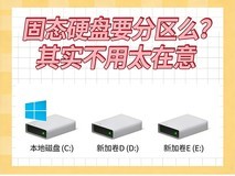 固态硬盘要分区么?其实不用太在意