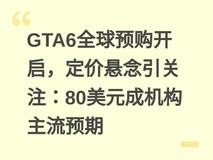 GTA6全球预购开启,定价悬念引关注:80美元成机构主流预期