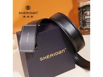 SHERIDAN男士牛皮自动扣皮带49元