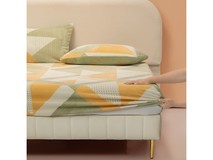 百丽丝牛奶绒双人床笠到手仅49元!