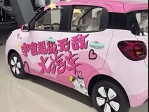 王源粉丝中奖获粉红汽车,一月考驾照喜提宇宙超级无敌大汽车