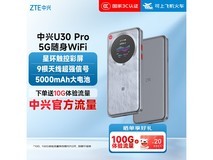 中兴5G便携热点冰川银款