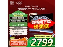 雷鸟鹤6 Pro 25款MiniLED电视65英寸限时特惠!