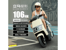 立马耀影茶白色电动车,到手仅2999元