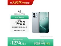 OPPO A6 5G丝绒灰手机,低至1274元
