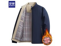 罗蒙藏青色立领夹克,低至69.71元!