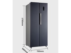 上菱447L风冷十字门冰箱直降210元