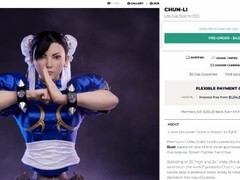 《街头霸王》春丽高仿真半身像 29400元的超高定价！