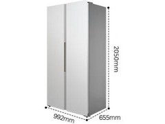 美的大嵌750升对开门冰箱