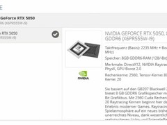 英伟达RTX 5050显卡将采用Blackwell架构