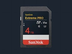 闪迪推出全球首款4TB UHS-I SD 存储卡 价格目前尚未公布