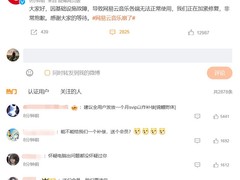 网易云音乐崩了 官方回应原因已查明