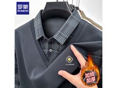 罗蒙加绒假两件毛衣温暖上线