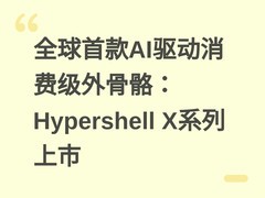 全球首款AI驱动消费级外骨骼：Hypershell X系列上市