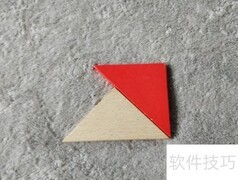 七巧板拼起身瞭望的熊