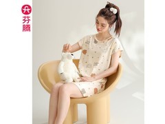 芬腾纯棉薄款睡裙，活动价低至39元！