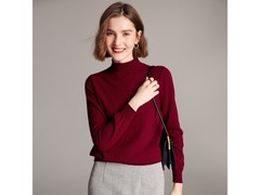 帕罗女士半高领羊绒衫低至271元