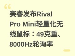 赛睿发布Rival Pro Mini轻量化无线鼠标：49克重、8000Hz轮询率
